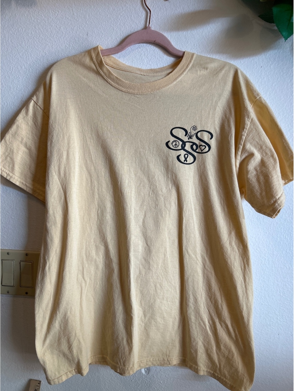 HAG Camp 2017 Sisters Letter T-Shirt Yellow Size M